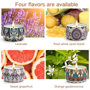 Aromatherapy Scented Candle Gift Set - 4 Pack