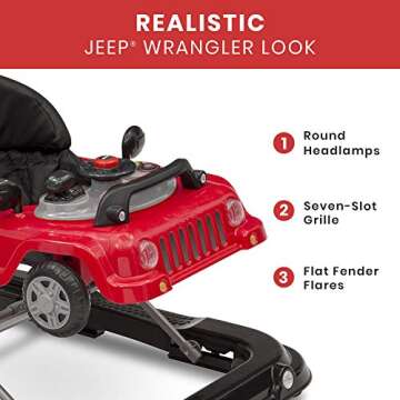 Jeep Classic Wrangler 3-in-1 Walker for Toddlers