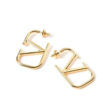 Luxurious 18K Gold V-Shaped Geometric Earrings for Women