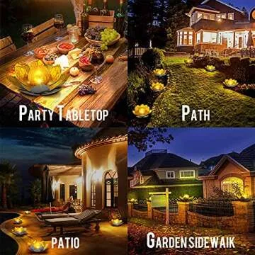 Huaxu Solar Lights for Garden Decor and Lighting