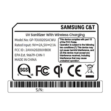 Samsung Qi Wireless Charger & UV Sanitizer - US