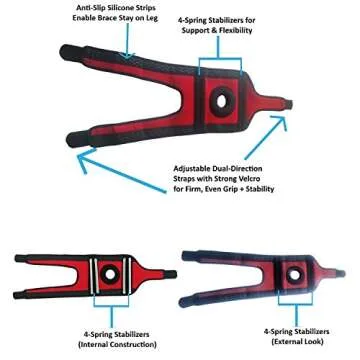 Gladton Adjustable Compression Knee Brace for Pain Relief