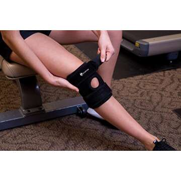 Gladton Adjustable Compression Knee Brace for Pain Relief