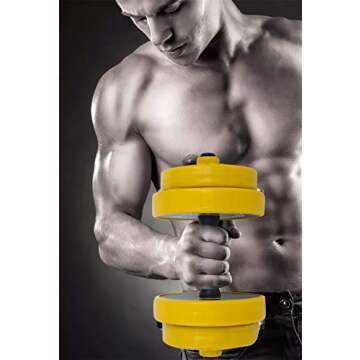 Nice C Weights, Dumbbell Set, Kettlebells, Adjustable Dumbbells, Barbell Weight Set, 2-in-1 Set, 22-33-44-55-66-88 Non-Slip (Barbell 33LB or 16 LB Dumbbell Set)