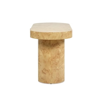 Jennifer Taylor Jesse Modern Burl Wood Home Office Desk