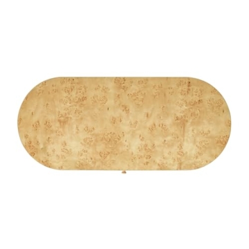 Jennifer Taylor Jesse Modern Burl Wood Home Office Desk