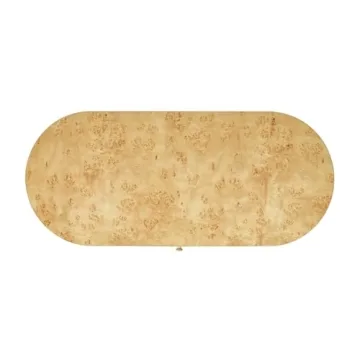 Jennifer Taylor Jesse Modern Burl Wood Home Office Desk