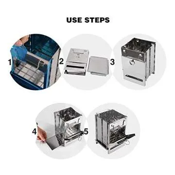 REDCAMP Portable Folding Camp Stove for Outdoor Adventures