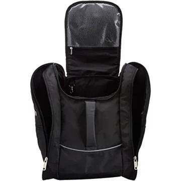 Amazon Basics Waterproof Ski Boot Bag, One-Size, Black, Solid, 14 x 18 x 14.5 Inches