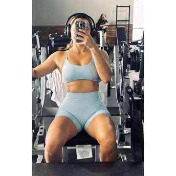 Aoxjox Women's Workout Sports Bras Fitness Backless Padded Ivy Low Impact Bra Yoga Crop Tank Top (Ai...