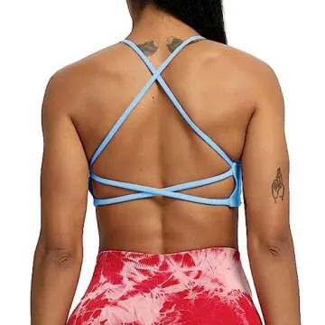 Aoxjox Women's Comfy Ivy Sports Bra for Low Impact Yoga
