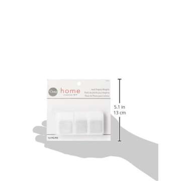 Dritz Home Covered Lead Drapery Weights for Sheer Curtains