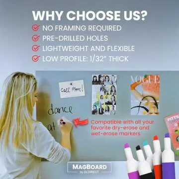 Diamond Life Magnetic Board - Memo & Vision Board