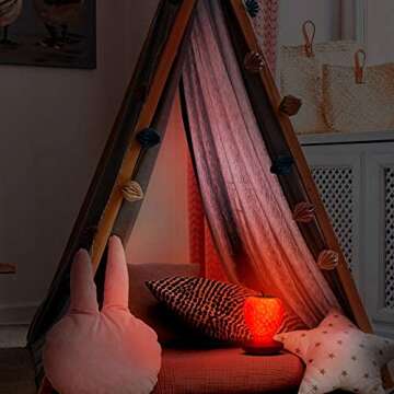Mudder Strawberry Night Light Cute Silicone Strawberry Lamp LED Decorative Night Light Kawaii Strawberry Gifts 3 Modes Touch Gift for Room Decor(Red)
