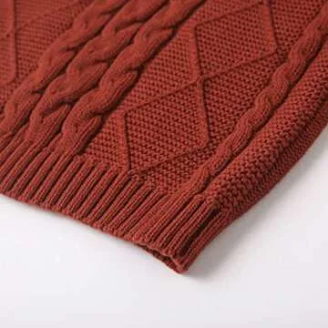 Curipeer Baby Boys Cable Knit Sweater Long Sleeve Solid Pullover Toddler Crew Neck Fall