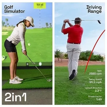 OPTISHOT Orbit Golf Simulator with 20 Courses Included