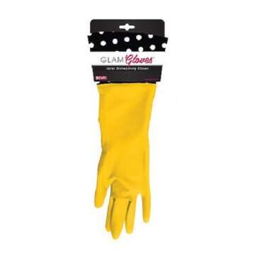 HIC Harold Import Co. Glam Latex Dishwashing Gloves 57524-HIC, assorted colors
