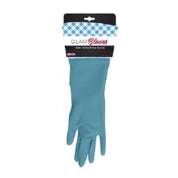 HIC Harold Import Co. Glam Latex Dishwashing Gloves 57524-HIC, assorted colors