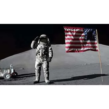 American Flag 4x6 ft for Outside Made in USA, Longest Lasting, Heavy Duty, Embroidered Stars, Sewn Stripes, Brass Grommets, Fade Resistant US Outdoor Flags