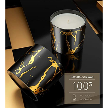 Premium Peach Amber Candle Gift for Women, 35hrs Burn