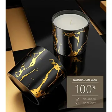 Premium Peach Amber Candle Gift for Women, 35hrs Burn