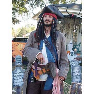 Exact Waist Sash Cummerbund for Johnny The Pirate Sparrow Style Costume