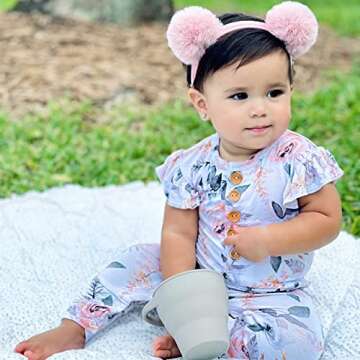 BraveJusticeKidsCo | Snack Attack Snack Cup | Collapsible Silicone Snack Container | Toddler and Baby Snack Catcher Lid (Fog)