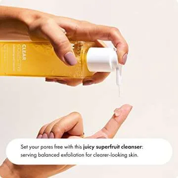 Hero Cosmetics Clear Collective Exfoliating Jelly Cleanser - Gentle Daily Foam Facial Cleanser, Removes Oil and Dead Skin, Fragrance and Paraben Free (5.07 fl oz)