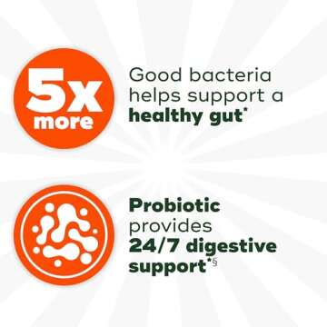 Align Probiotic Extra Strength, Probiotics for Women and Men, #1 Doctor Recommended Brand‡, 5X More Good Bacteria^ to Help Support a Healthy Digestive System*, 42 Capsules (Packaging May Vary)