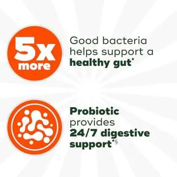 Align Probiotic Extra Strength, Probiotics for Women and Men, #1 Doctor Recommended Brand‡, 5X More Good Bacteria^ to Help Support a Healthy Digestive System*, 42 Capsules (Packaging May Vary)