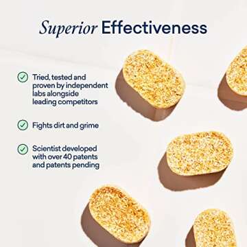 BLUELAND Multi-surface All Purpose Cleaner | Refill Tablet 4 Pack | Eco Friendly Product & Cleaning Supplies - Fresh Lemon Scent | Makes 5 x 24 Fl oz bottles (120 Fl oz total)