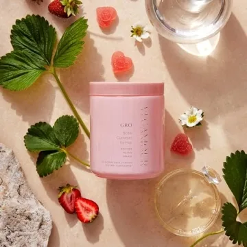 VEGAMOUR GRO Biotin Gummies for Healthy Hair, Vegan