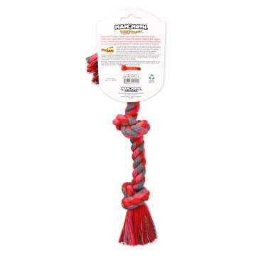 Mammoth Flossy Chews Color Rope Tug – Premium Cotton-Poly Tug Toy for Dogs – Interactive Rope– Dog Chew Toy, Assorted colors