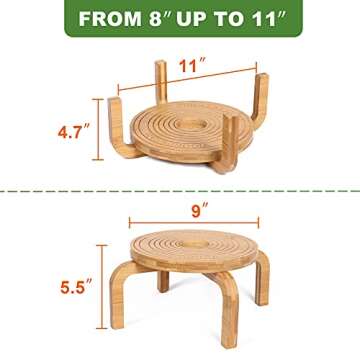 Vigordream Bamboo Plant Stand for Indoor Plants