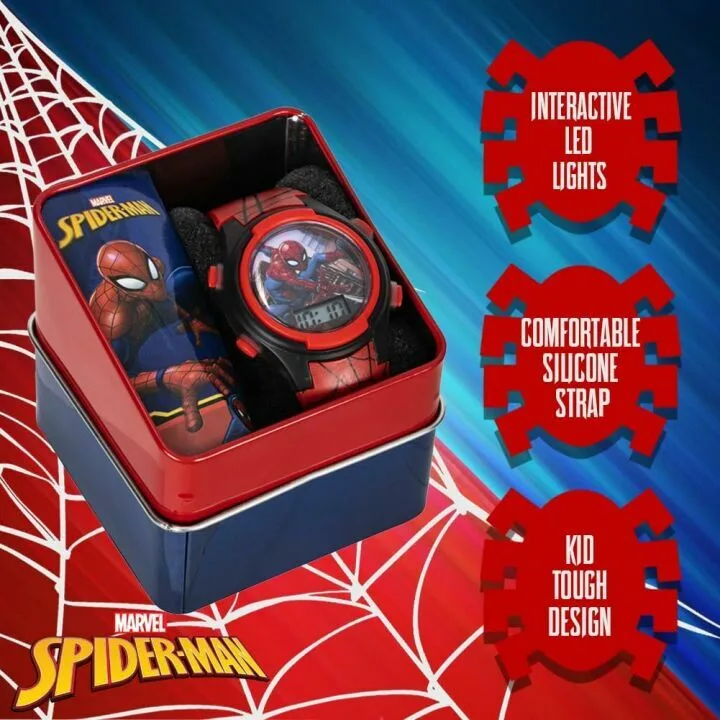Kids Marvel Spider-Man Digital Watch - LCD Quartz Watch ⌚️