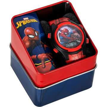 Kids Marvel Spider-Man Digital Watch - LCD Quartz Watch ⌚️