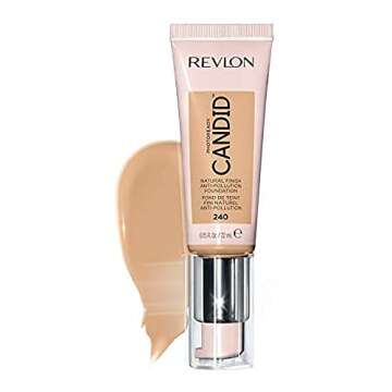 Revlon Liquid Foundation, Photo Ready Candid Face Makeup for Sensitive and Dry Skin, Longwear Sheer-...