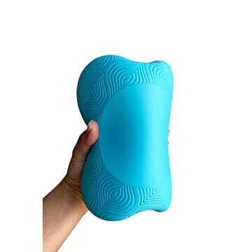 Zealtop Yoga Knee Pad Cushion Extra Thick for Knees Elbows Wrist Hands Head Foam Yoga pilates work out kneeling pad (lake blue 2packs)