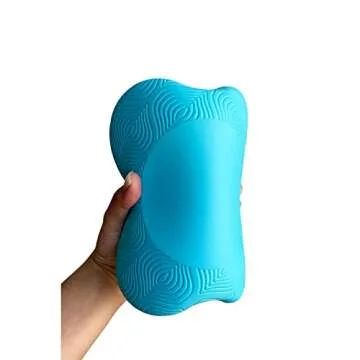Zealtop Yoga Knee Pad Cushion Extra Thick for Knees Elbows Wrist Hands Head Foam Yoga pilates work out kneeling pad (lake blue 2packs)