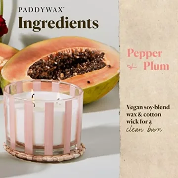 Paddywax Al Fresco Pink Pepper + Plum Candle 12oz