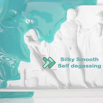 BBDINO Silicone Mold Making Kit, Super Elastic Mold Making Silicone Rubber, Liquid Silicone for Mold Making, N.W. 21.16 oz, 1:1 by Volume, Ideal for Casting 3D Silicone Molds| Food Molds, Jade Green