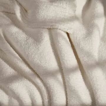 R.SHARE Beige Throw Blanket 50x70 Inch Reversible, Feather Knit Tan Cream Taupe Microfiber Soft Comfy Cozy Lightweight Fluffy Fuzzy Warm Cute for Couch Sofa Chair Bed Home