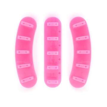 Rolabling 3pcs False Nail Art Tips Practice Display Stand Tool with 10 pcs False Nail Tips for Gel N...