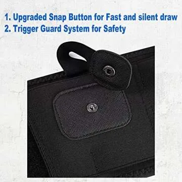 Belly Band Holster for Concealed Carry - Waist Pistol Gun Holster for Men and Women - Fits Glock, Ruger LCP, Taurus, S&W M&P 40 Shield Bodyguard, Sig Sauer, Kahr, Beretta, 1911, etc