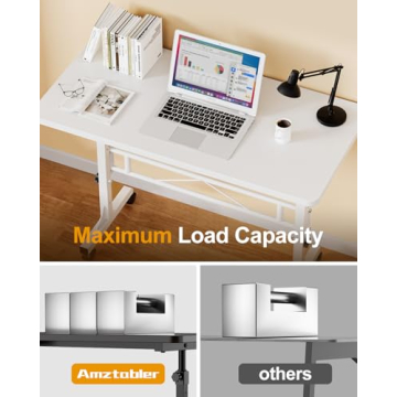 Portable Adjustable Height Mobile Standing Desk 32 Inch