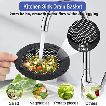 Durable Kitchen Sink Strainer & Stopper Set for Clog-Free Cooking