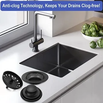 Durable Kitchen Sink Strainer & Stopper Set for Clog-Free Cooking