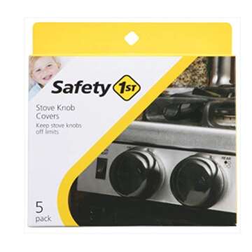 Safety 1st Stove Knob Covers - Child & Pet Proof Universal Fit