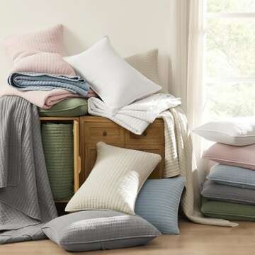 Elegant WDCOZY Beige King Size Quilt Set for All Seasons