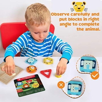 Coogam Animal Sorting Stacking Toys for Toddlers